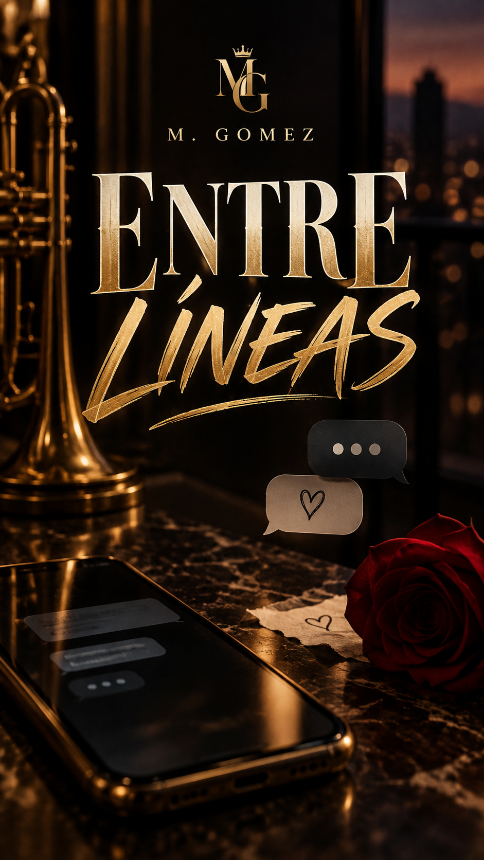 Portada de Entre Líneas de M. Gomez